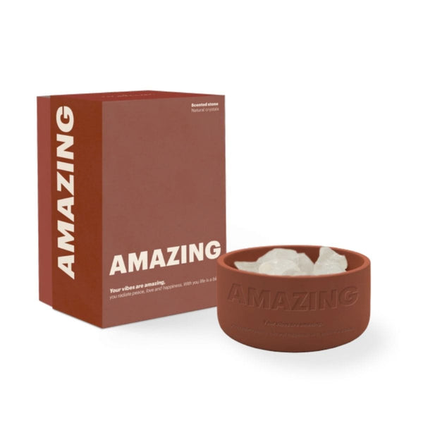 The Gift Label STUDIO Stone Diffuser met tekst, Amazing