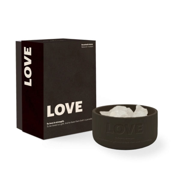 The Gift Label STUDIO Stone Diffuser met tekst, Love