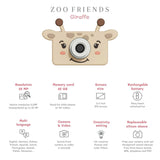 The Zoofamily ZOO FRIENDS - Digitale Kindercamera en Video Recorder, Giraf