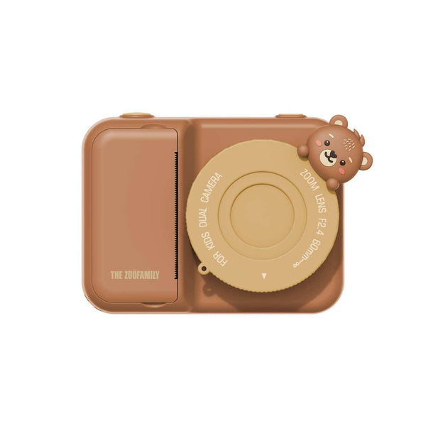 The Zoofamily ZOO PRINT - Digitale Kindercamera en Video Recorder met Printfunctie, Beer