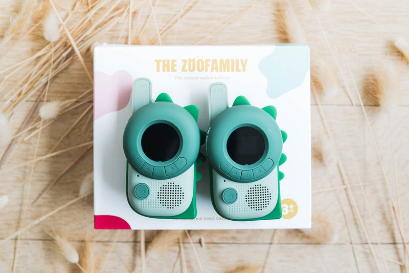 The Zoofamily Zoo Walkie Talkie Set van 2, Dino Groen - Dino Groen