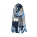 Verb to do Maxi Geruite Sjaal met Quote - COWBOY LIFE