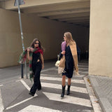 Verb to do Maxi Geruite Sjaal met Quote - RISE UP