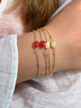 Vinoos COLOURS OF WINE Armband met glaskraal, Été indien