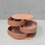 wavy design 3D Geprinte Juwelen Organiser, Sandy Blush