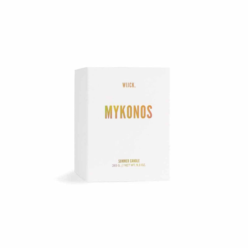 WIJCK. Geurkaars Wit LIMITED EDITION, Mykonos