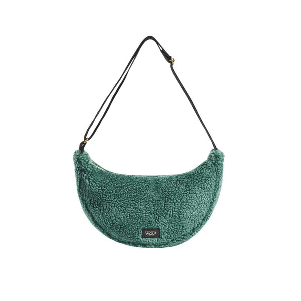 WOUF MOSS Teddy Crossbody Tas, Groen