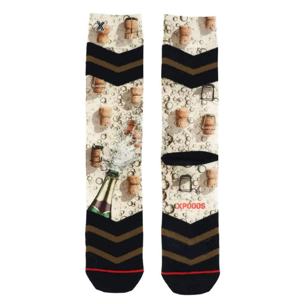 XPOOOS Heren Kerstsokken, Xmas Bubbles