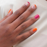 Yaka Nail Art NAIL ART 2-in-1 Set van 3 Nagellakken met kwastje en precisiepen, Flower Power