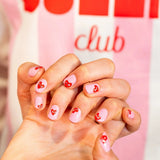 Yaka Nail Art NAIL ART 2-in-1 Set van 3 Nagellakken met kwastje en precisiepen, Kiss Kiss