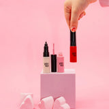 Yaka Nail Art NAIL ART 2-in-1 Set van 3 Nagellakken met kwastje en precisiepen, Kiss Kiss