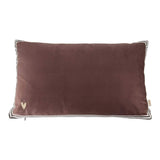 Zusss cushion velvet heart 30x50cm
