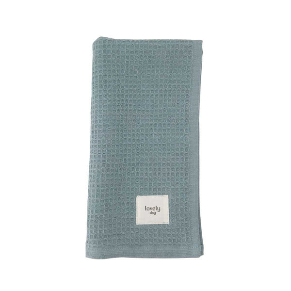 Zusss gastendoekje lovely day grijsblauw