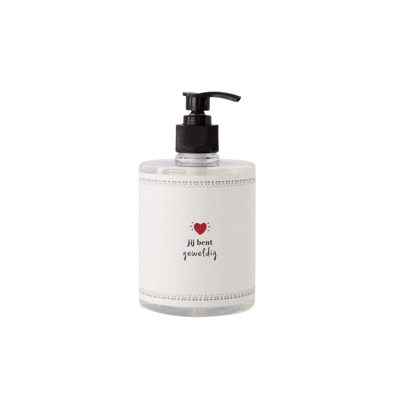 Zusss handzeep 500ml jij bent geweldig wit/grijsblauw