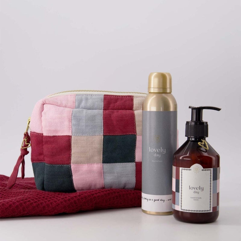 Zusss Katoenen Toilettas quilted, Multicolor