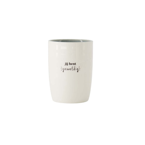 Zusss Koffiemok met quote, Jij bent geweldig