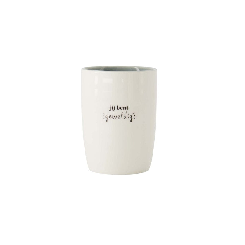 Zusss Koffiemok met quote, Jij bent geweldig