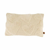 Zusss kussen hartjes 30x50cm ecru