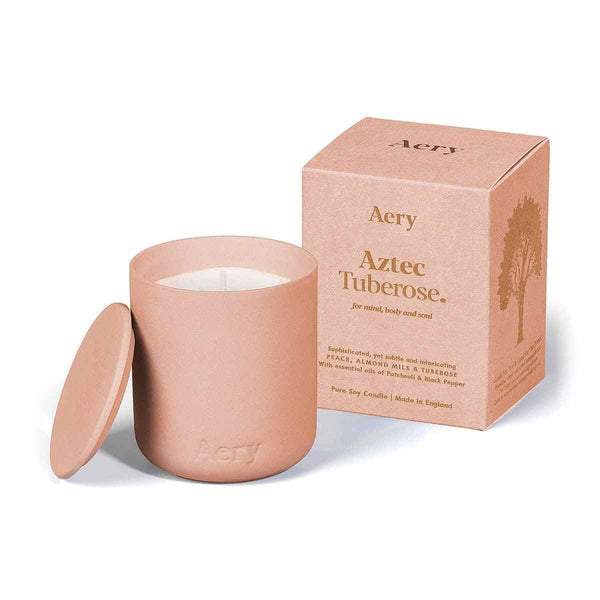 Aery Geurkaars AZTEC TUBEROSE, Perzik - Amandelmelk & Tuberoos