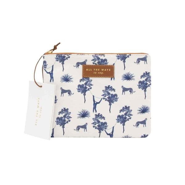 All The Ways To Say Pouch bag, Blue jungle