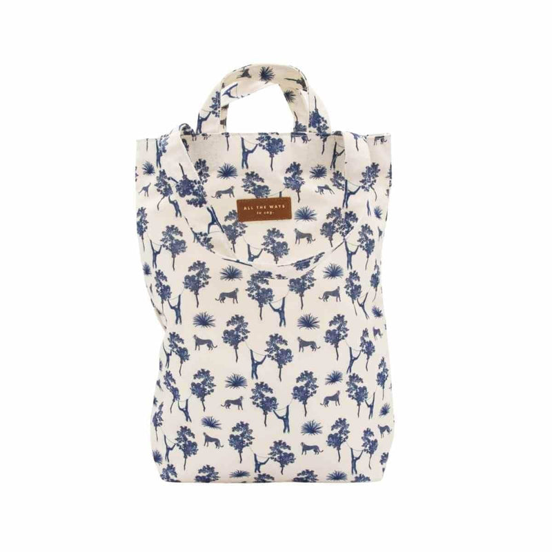All The Ways To Say Tote bag, Blue Jungle