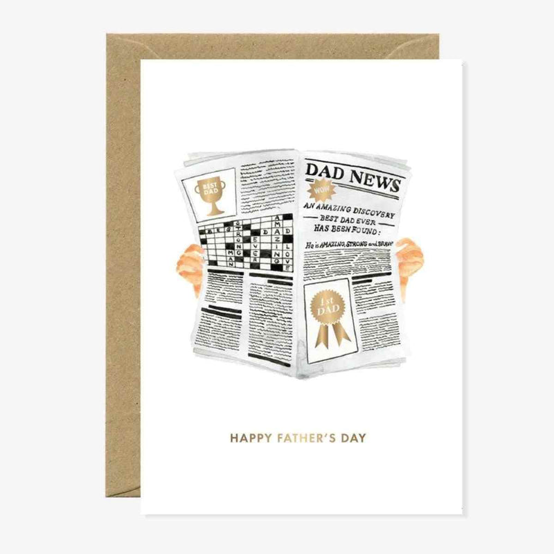All The Ways To Say Wenskaart dubbel, Father's Day Newspaper