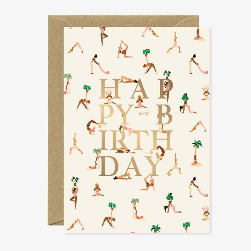 All The Ways To Say Wenskaart dubbel, HBDAY yoga