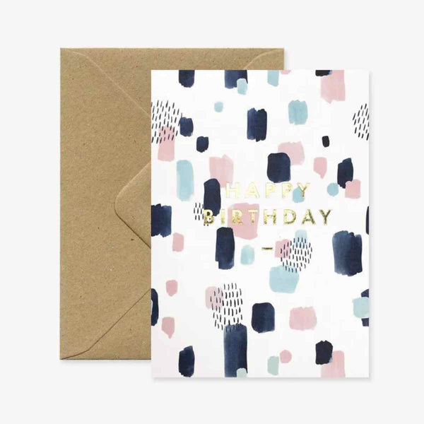 All The Ways To Say Wenskaart dubbel, Joy – Happy Birthday Gold Foil