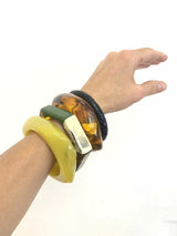 Ellen Beekmans Hexagon bangle, Groen