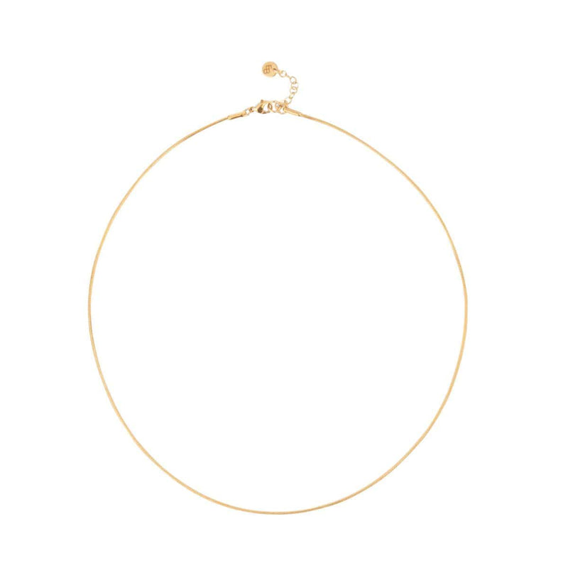 Ellen Beekmans Snake ketting small, Goud