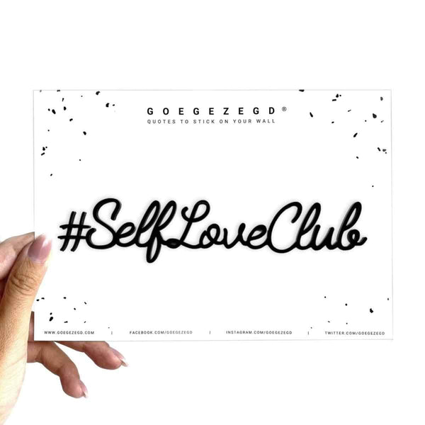 Goegezegd Zelfklevende hashtag, #SelfLoveClub