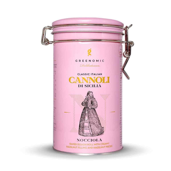 Greenomic CANNOLI in tinnen blik, Nocciola 200g