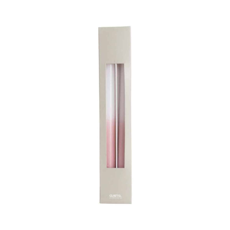 Gusta Dinerkaars dip dye - set van 2 stuks, Wit/Roze