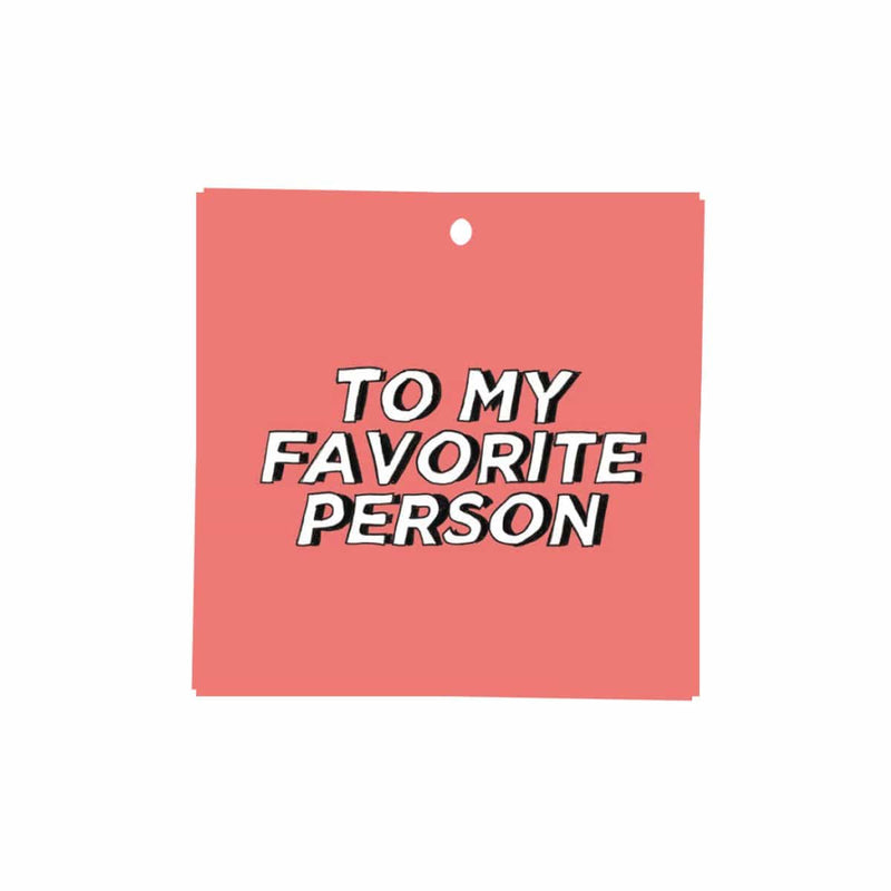 Kaart Blanche Gift tag, Fave person