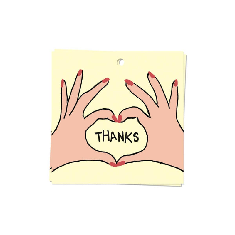 Kaart Blanche Gift tag, Thanks