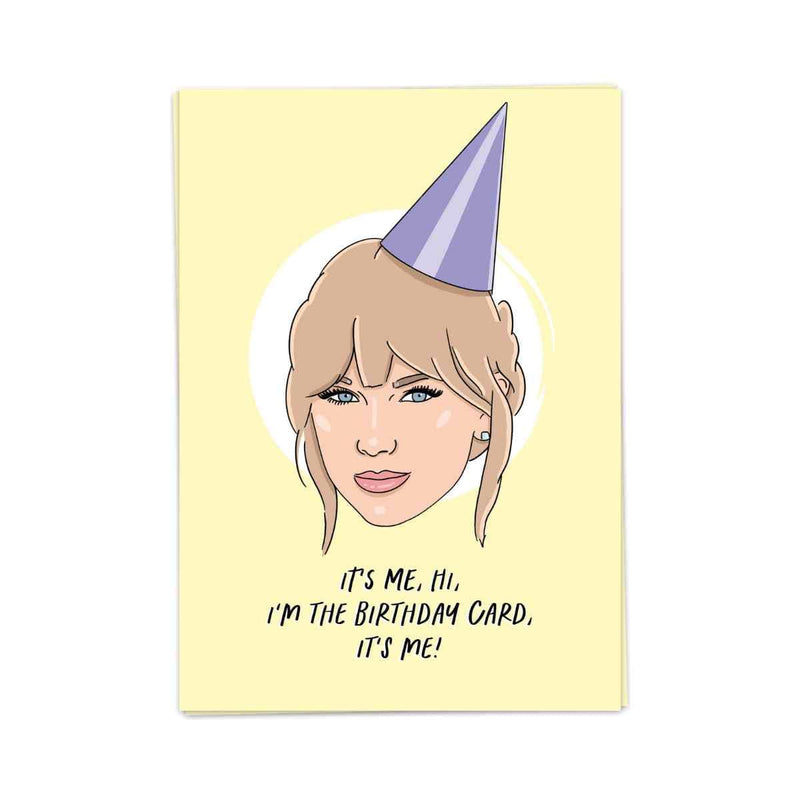Kaart Blanche Wenskaart dubbel, It's me birthday card