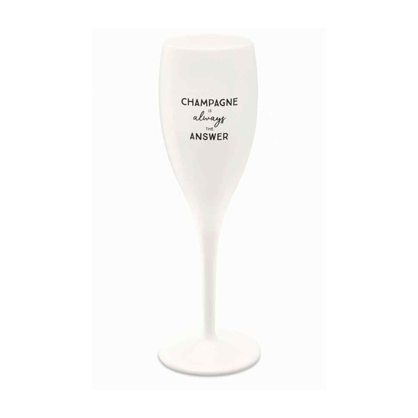 Koziol CHEERS NO 1 Champagneglas 100 ml, Champagne is always the answer