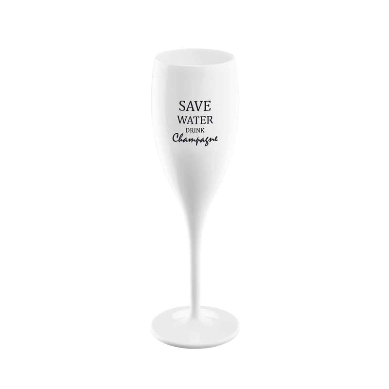 Koziol CHEERS NO 1 Champagneglas 100 ml, Safe Water Drink Champagne