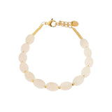 Label Kiki Armband goud, White lily