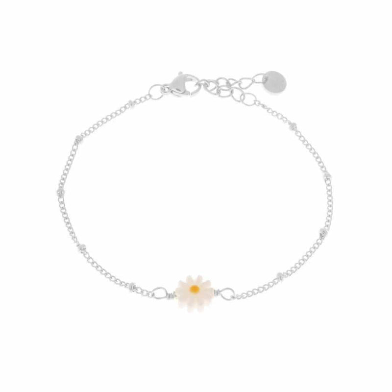 Label Kiki Armband zilver, Daisy