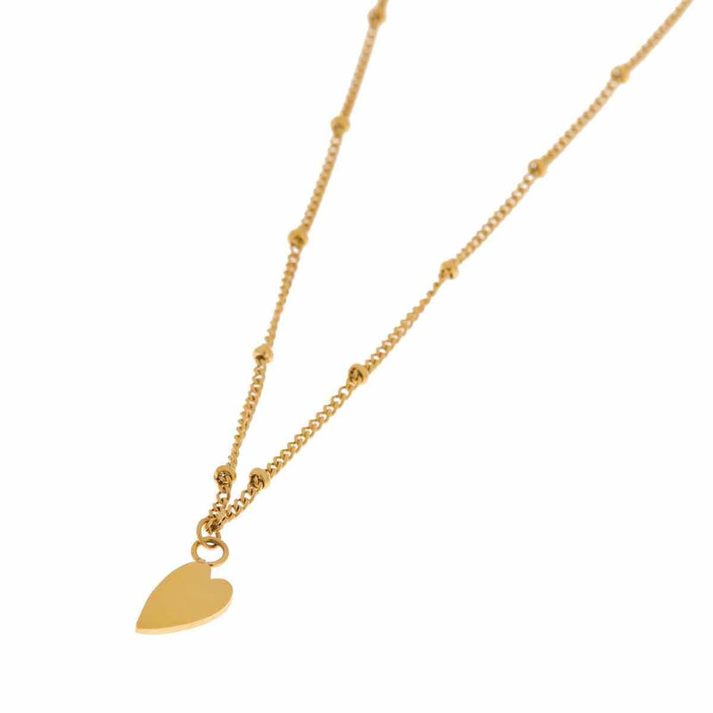 Label Kiki Ketting goud, Heart