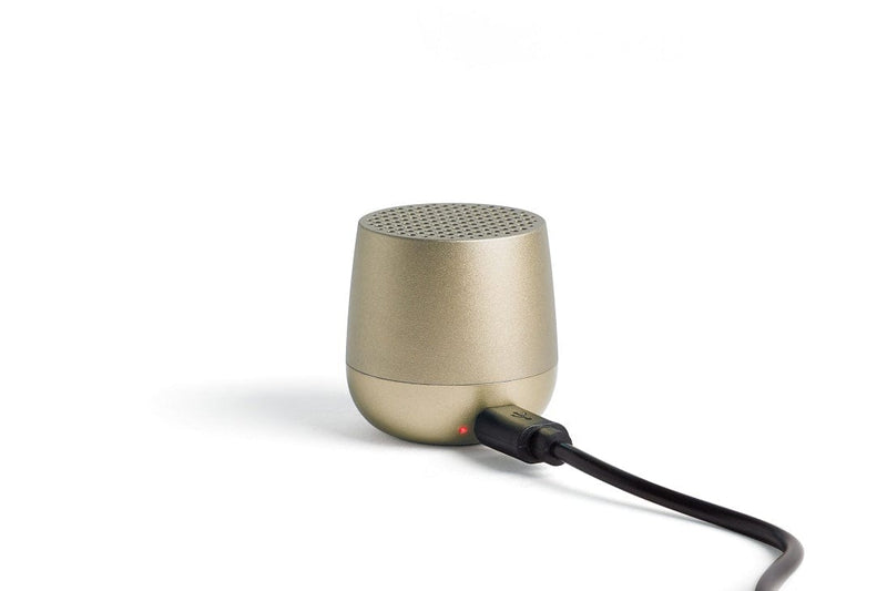 Lexon MINO+ ALU Mini Bluetooth Speaker, Soft Gold