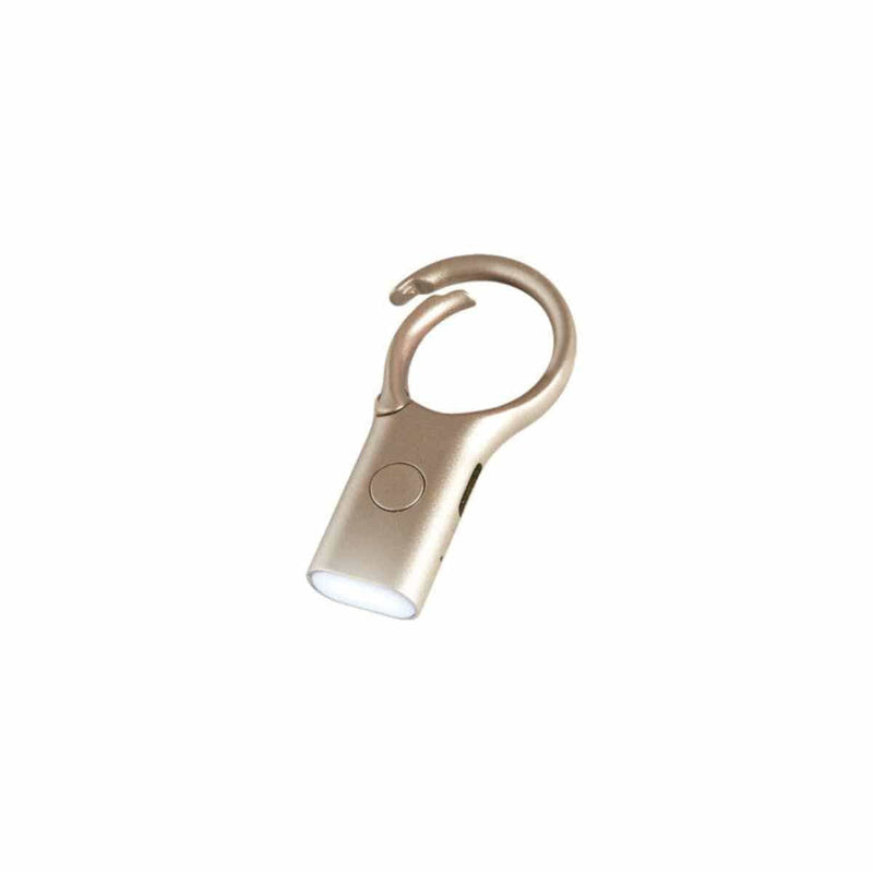 Lexon NOMADAY Mini LED zaklamp sleutelhanger, Soft Gold