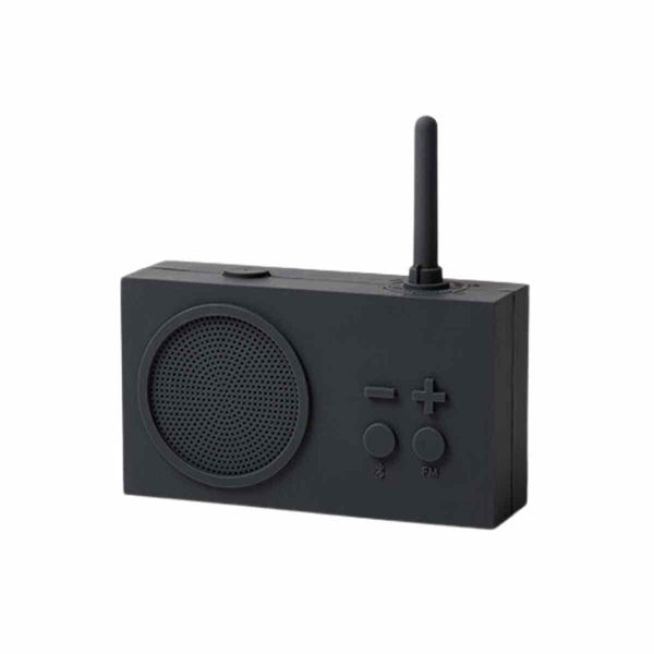 Lexon TYKHO 3 Bluetooth FM Radio, Donkergrijs