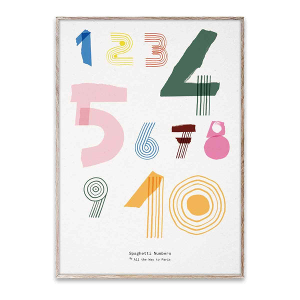 MADO - Paper Collective Poster Spaghetti Numbers 50 x 70 cm