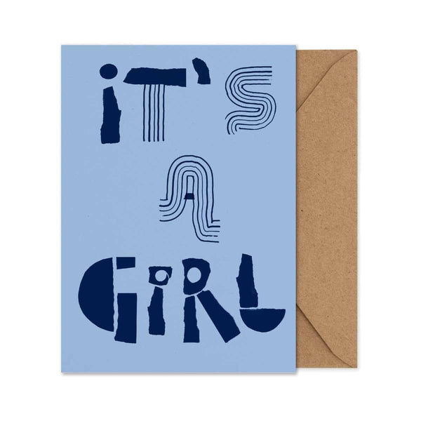 MADO - Paper Collective Wenskaart dubbel, It's a girl