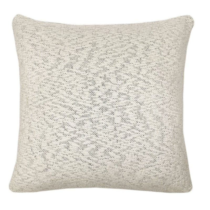 Malagoon FANTASY LINE Knitted kussen 50 x 50cm, Gebroken wit / Zwart