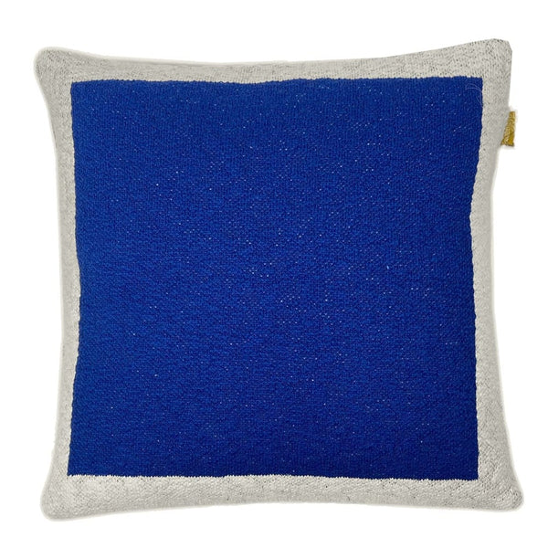 Malagoon POSTER Solid knitted kussen 50 x 50cm, Blauw