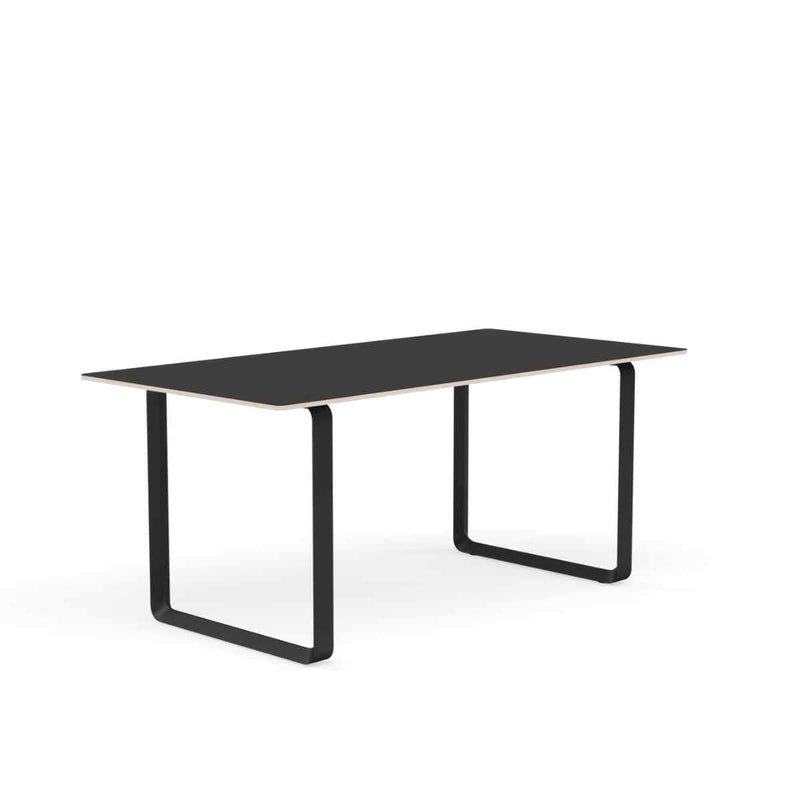 MUUTO 70/70 Table, 170 x 85 cm Black Linoleum / Plywood / Black