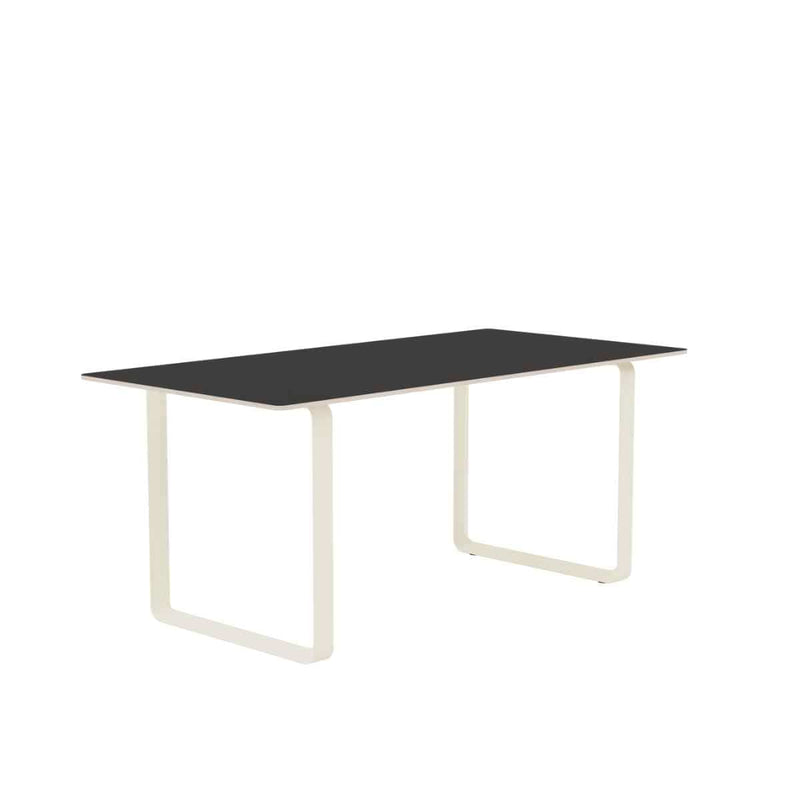 MUUTO 70/70 Table, 170 x 85 cm Black Linoleum / Plywood / Sand